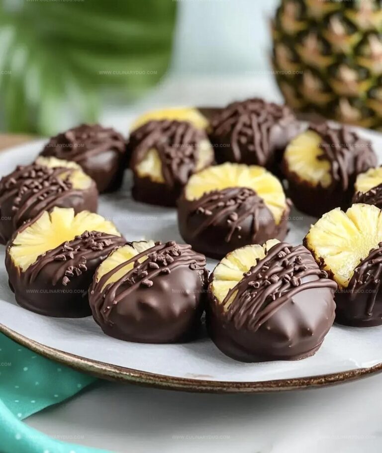 Chocolate Covered Pineapple Bites Recipe