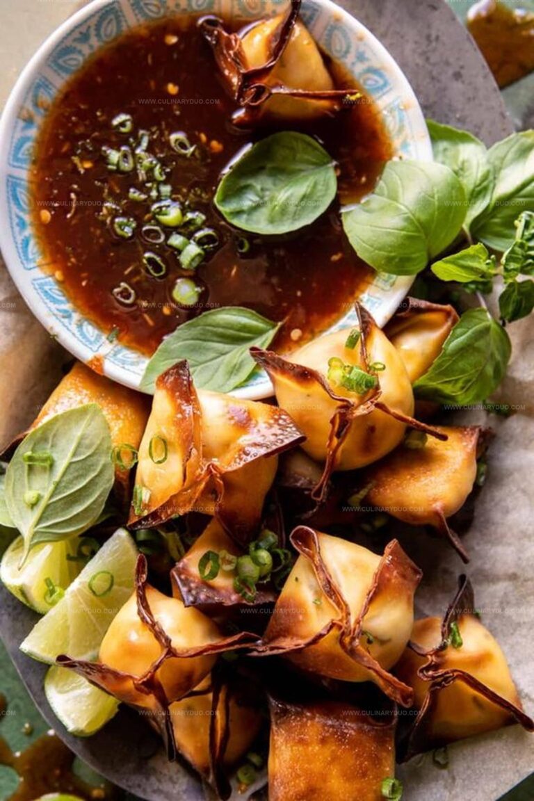 Cheese Rangoons with Sweet Ginger Chili Sauce Recipe