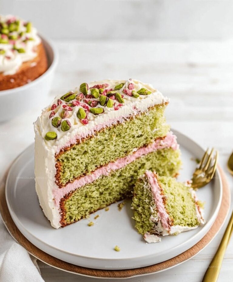 Pistachio Cream Cake Recipe