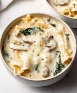 Creamy Alfredo Lasagna Soup Recipe