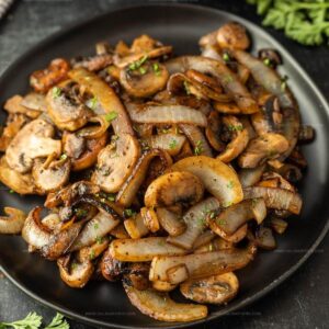 Blackstone Sauteed Mushrooms and Onions for Steak Recipe