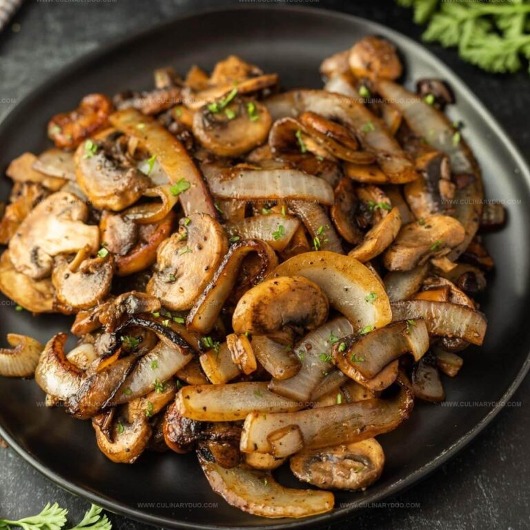 Blackstone Sauteed Mushrooms and Onions for Steak Recipe