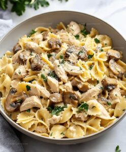 Mushroom Chicken Pasta Recipe