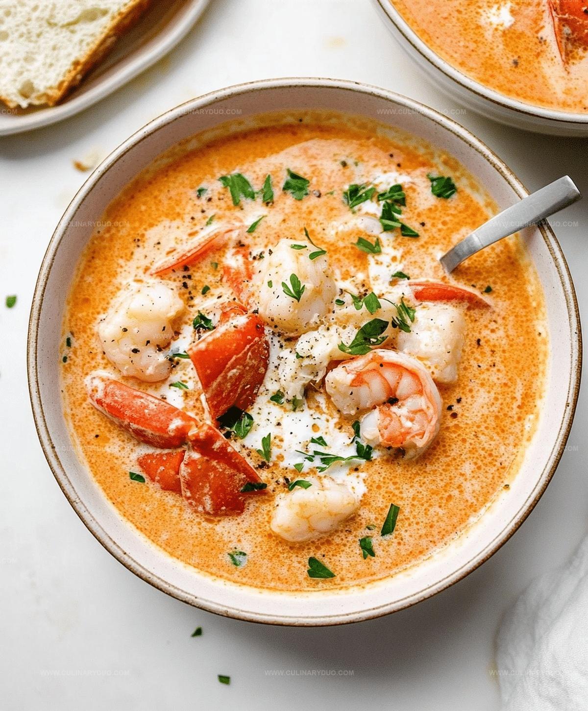Crab And Shrimp Seafood Bisque Recipe