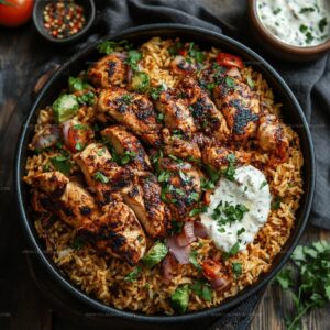 One Pot Shawarma Chicken And Rice Recipe