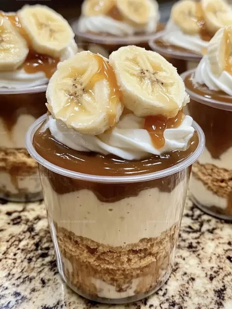 Caramel Banana Pudding Extra Cookies Cups Recipe