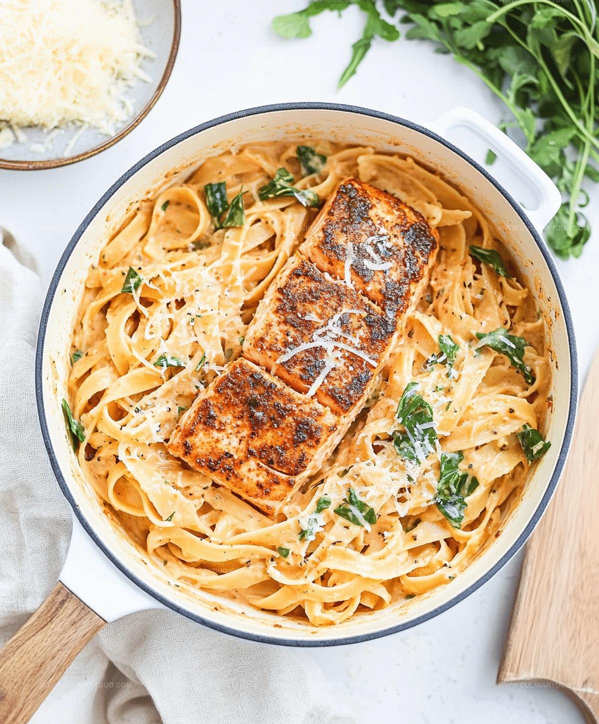 Creamy Cajun Salmon Pasta Recipe
