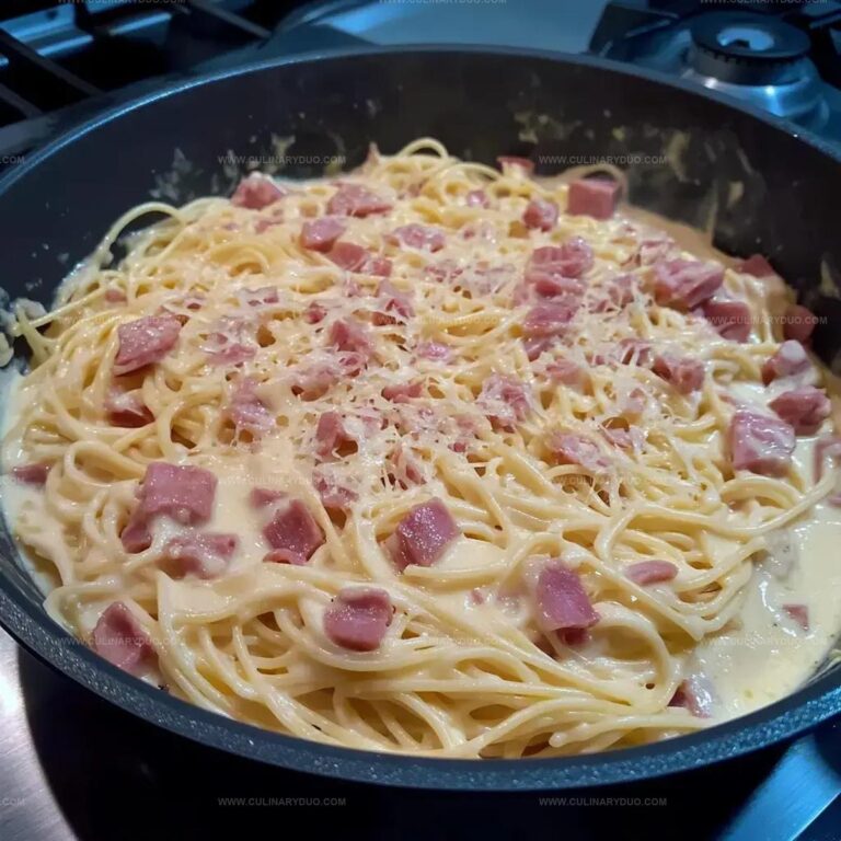 Espagueti Blanco Con Jamon Recipe