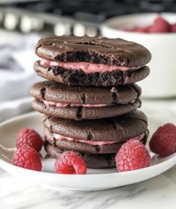Chocolate Raspberry Sandwich Cookies Recipe
