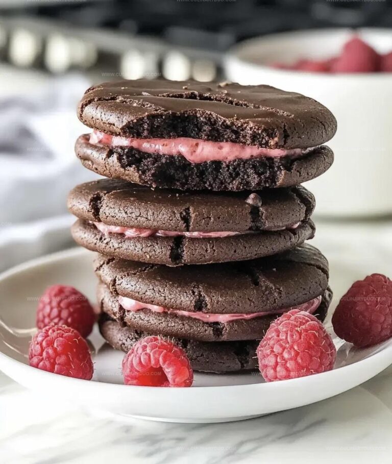 Chocolate Raspberry Sandwich Cookies Recipe