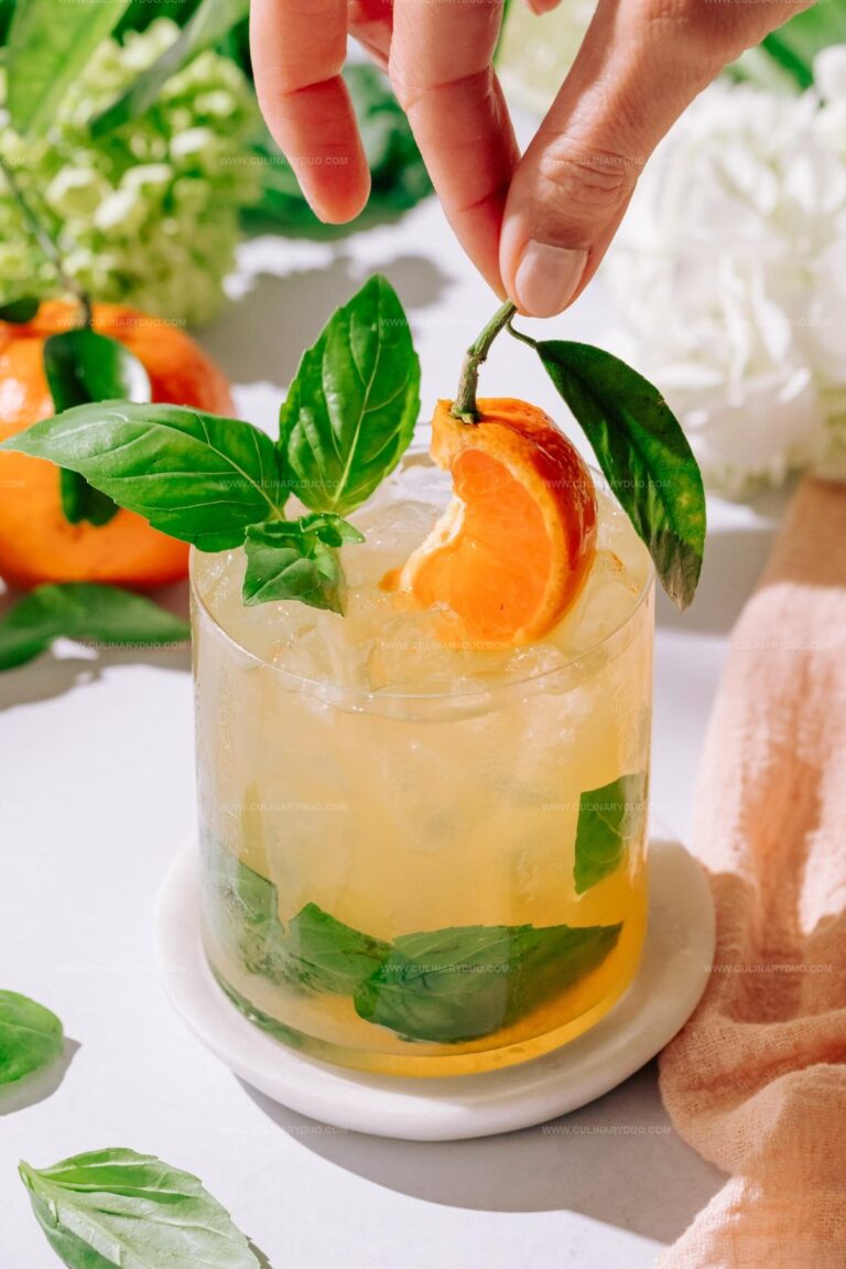 Citrus Basil Smash Mocktail Recipe
