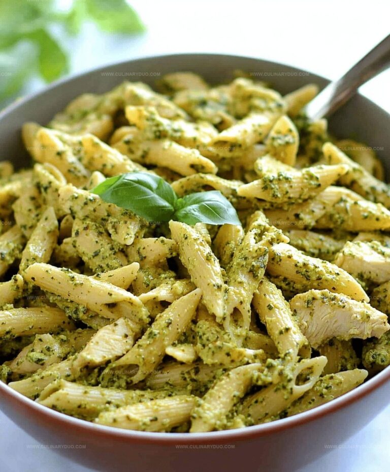 Creamy Chicken Pesto Pasta Recipe