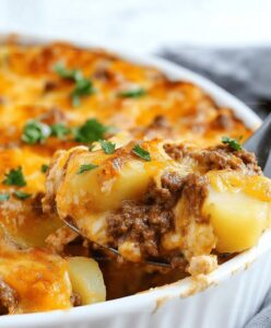 Ground Beef Casserole With Potatoes Recipe
