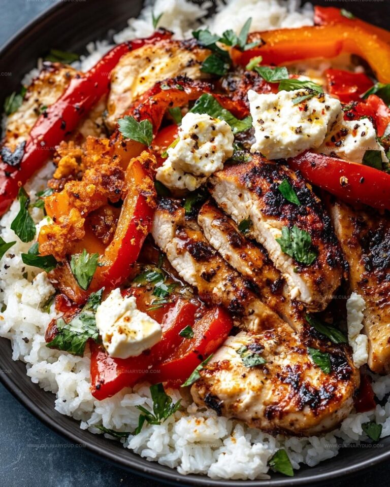 Baked Chicken with Crispy Feta & Vinaigrette Recipe