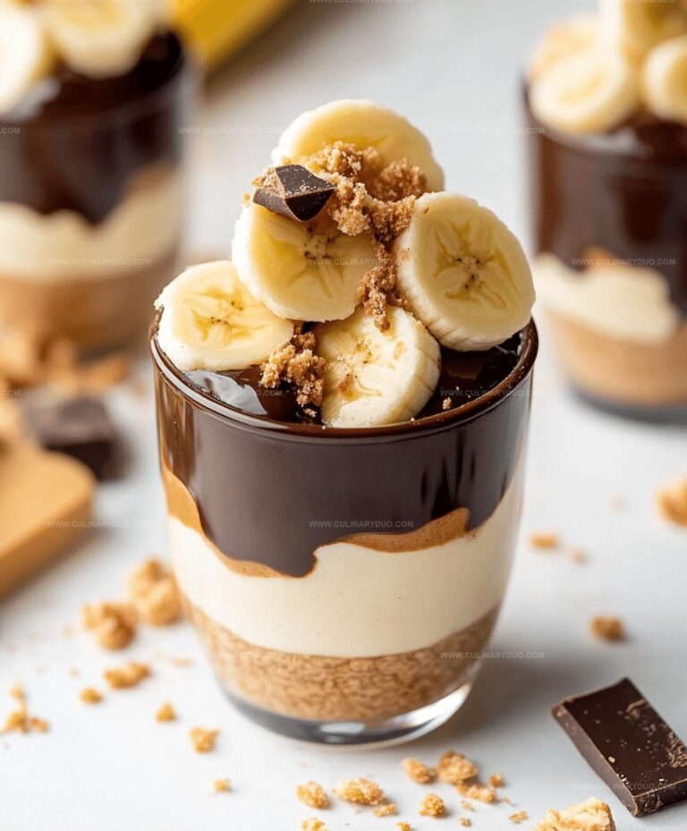 Chocolate Covered Banana Pudding Cups Recipe