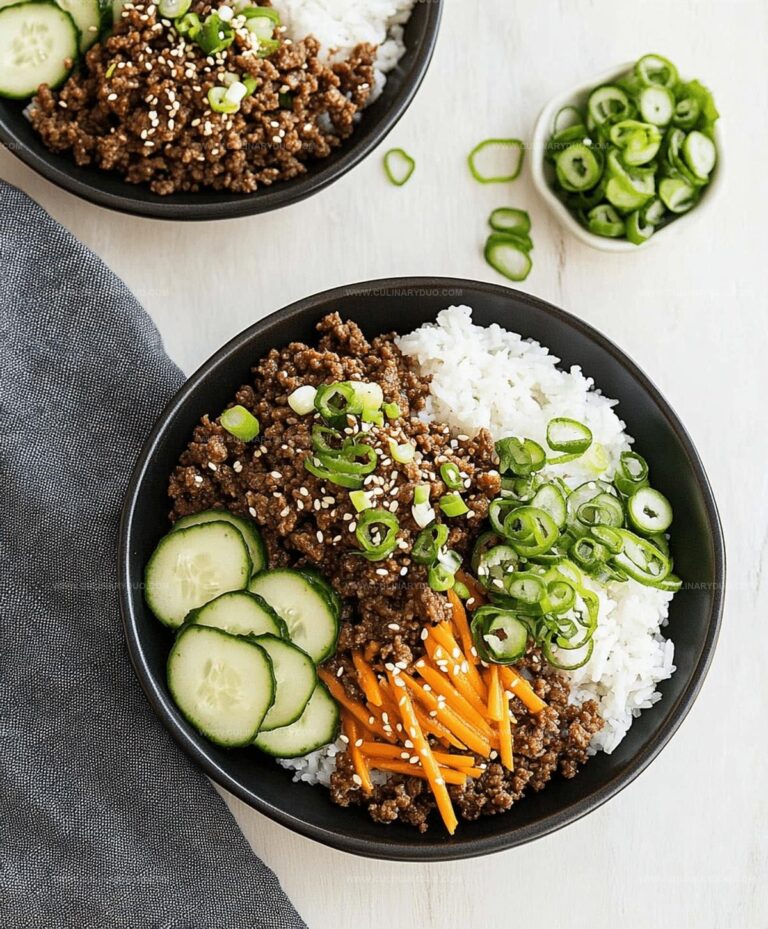 Delicious Korean Ground Beef Bowl Recipe