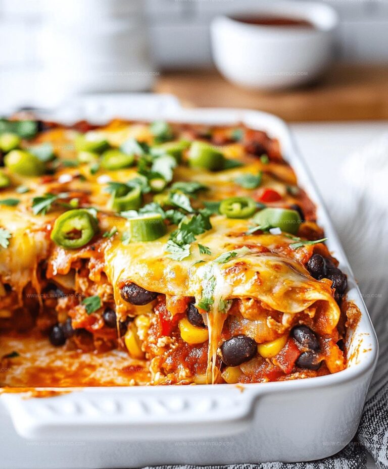 Vegetarian Enchilada Casserole Recipe