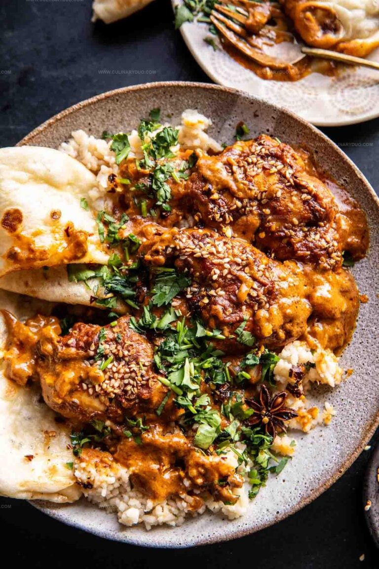 Spicy Sesame Butter Chicken Recipe
