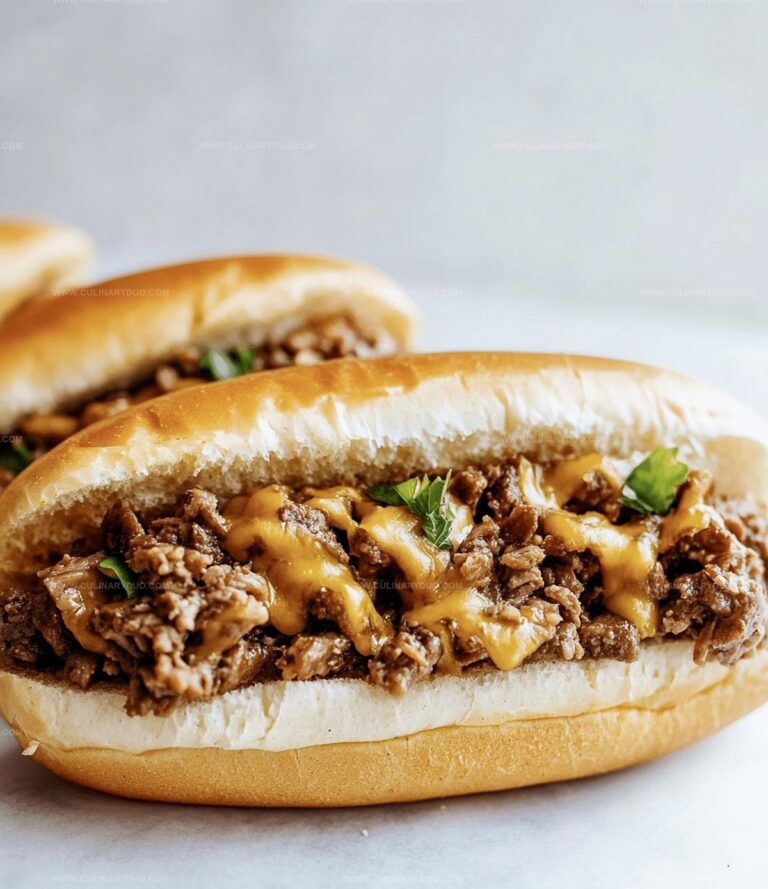 Cheesy Hot Beef Sandwich Recipe