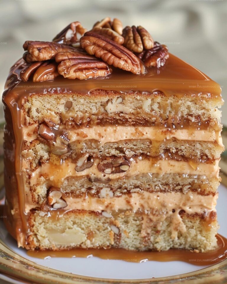 Southern Pecan Caramel Cake Recipe