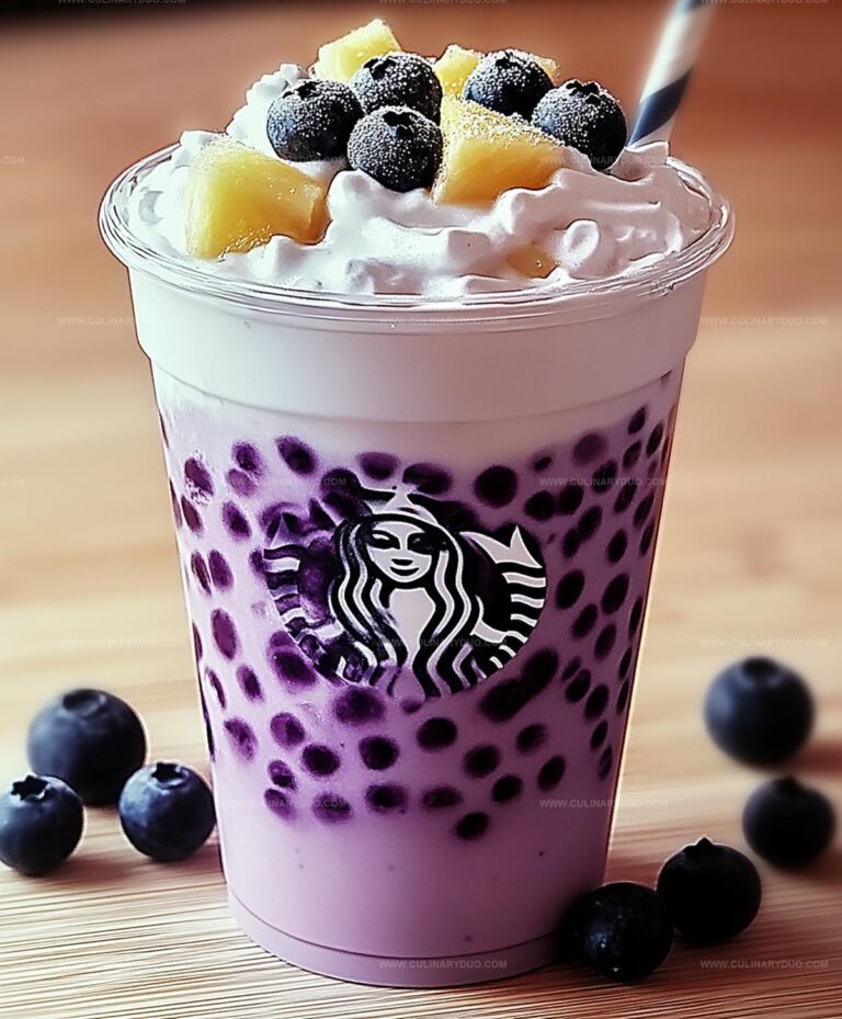 Pineapple Blueberry Frappuccino Recipe