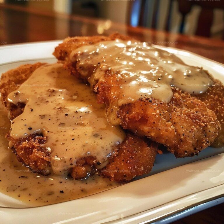 Golden Country-Fried Steak with Homestyle Gravy Recipe