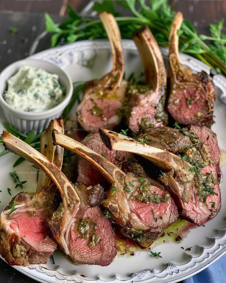 Garlic Herb Crusted Rack of Lamb Recipe