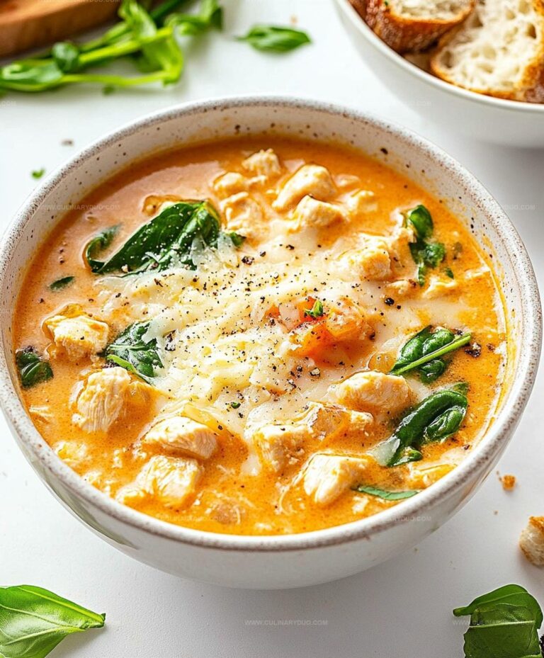 Crock Pot Creamy Chicken Parmesan Soup Recipe