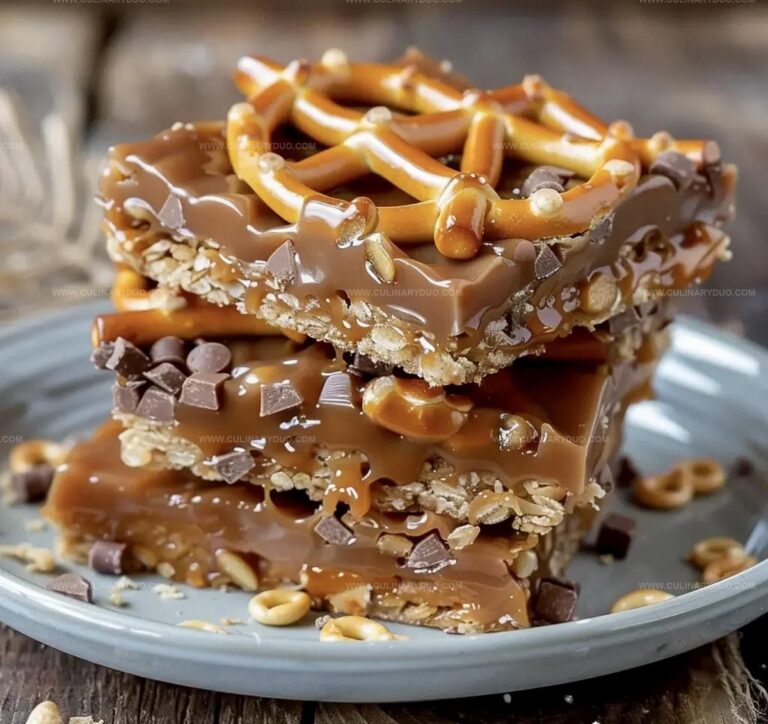 Caramel Pretzel Crack Bars Recipe