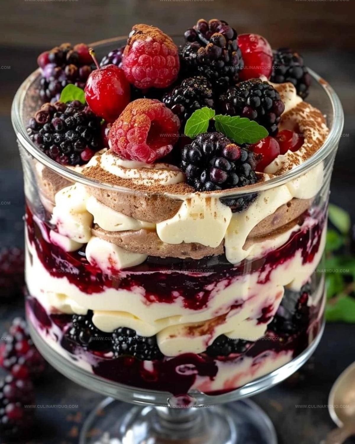 Berry Tiramisu Trifle Recipe