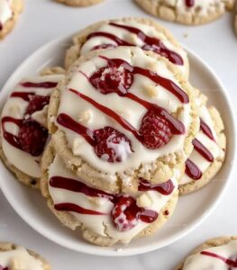 Raspberry Cheesecake Cookies Recipe