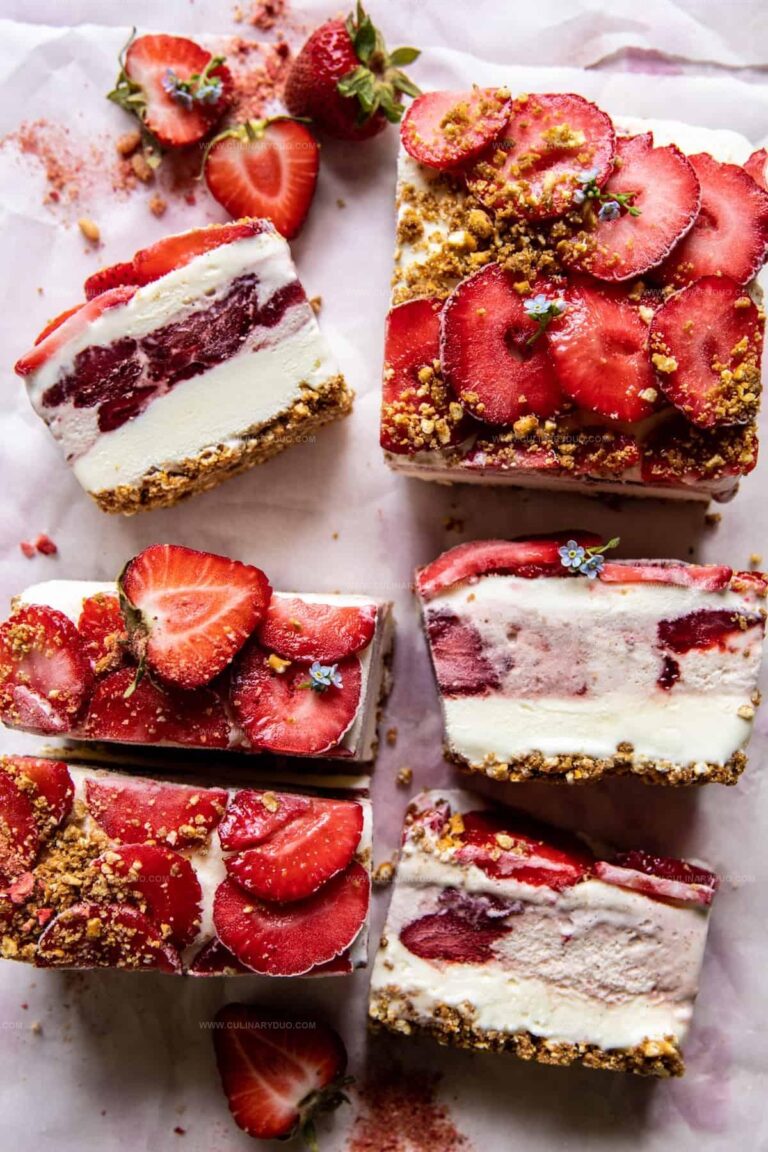 Strawberry Pretzel Ice Cream Cake Recipe