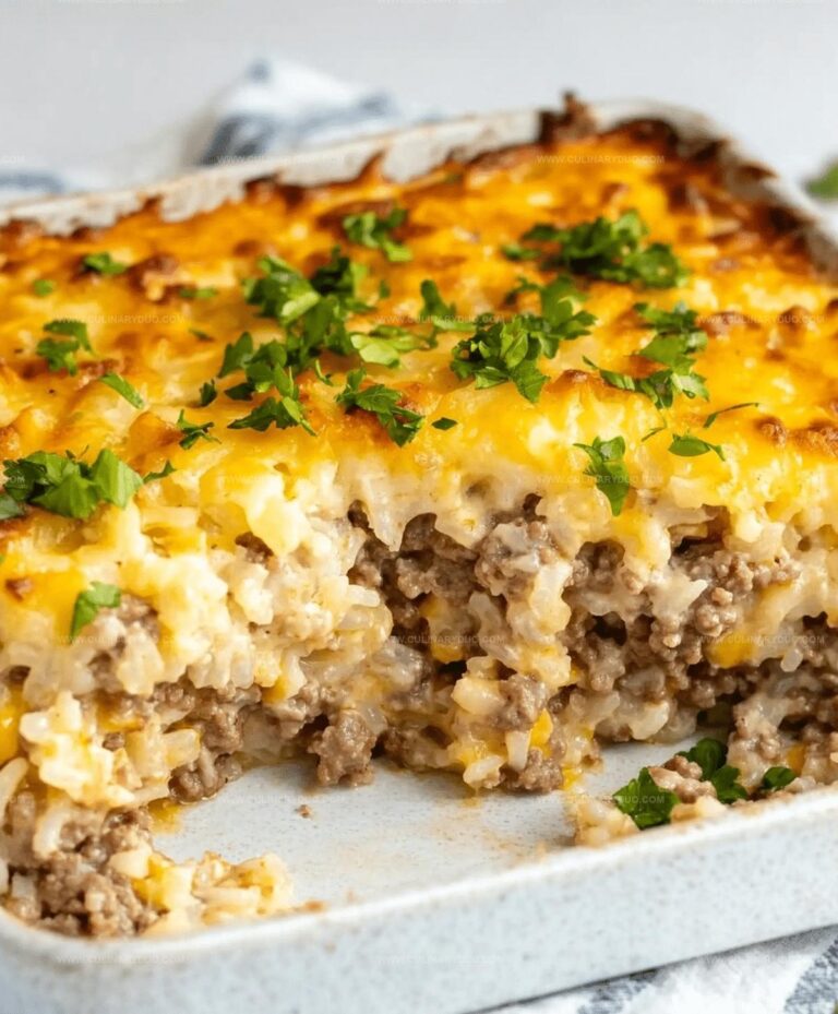 Hamburger Rice Casserole Recipe