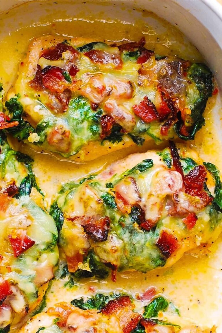 Sun-Dried Tomato, Spinach, and Bacon Chicken Recipe
