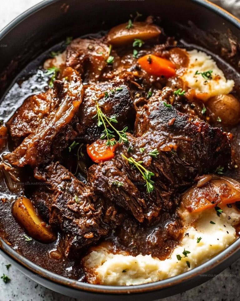Tender Pot Roast with Mashed Potatoes Recipe