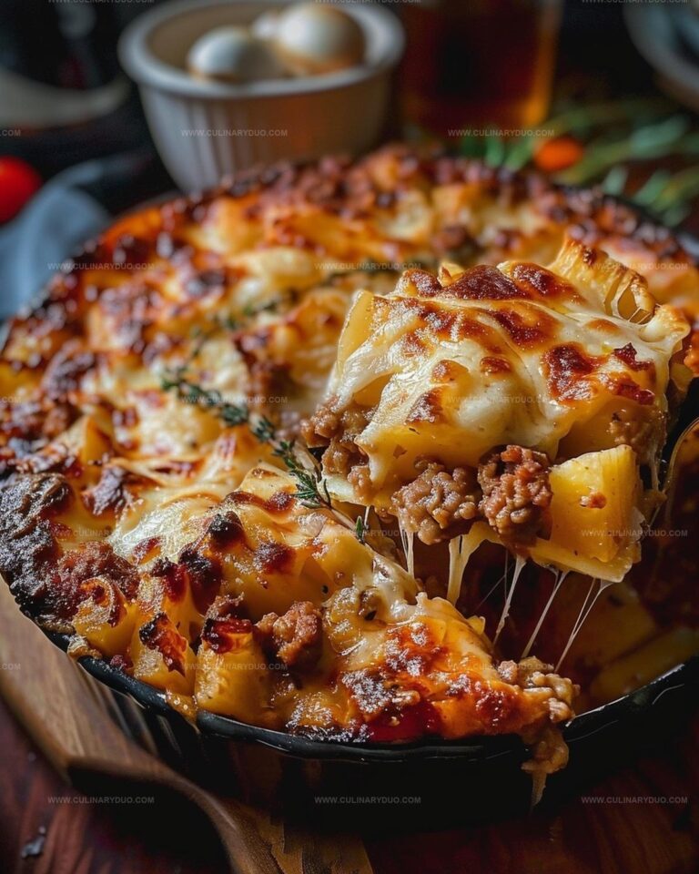 Rustic Ground Beef and Potato Bake Recipe