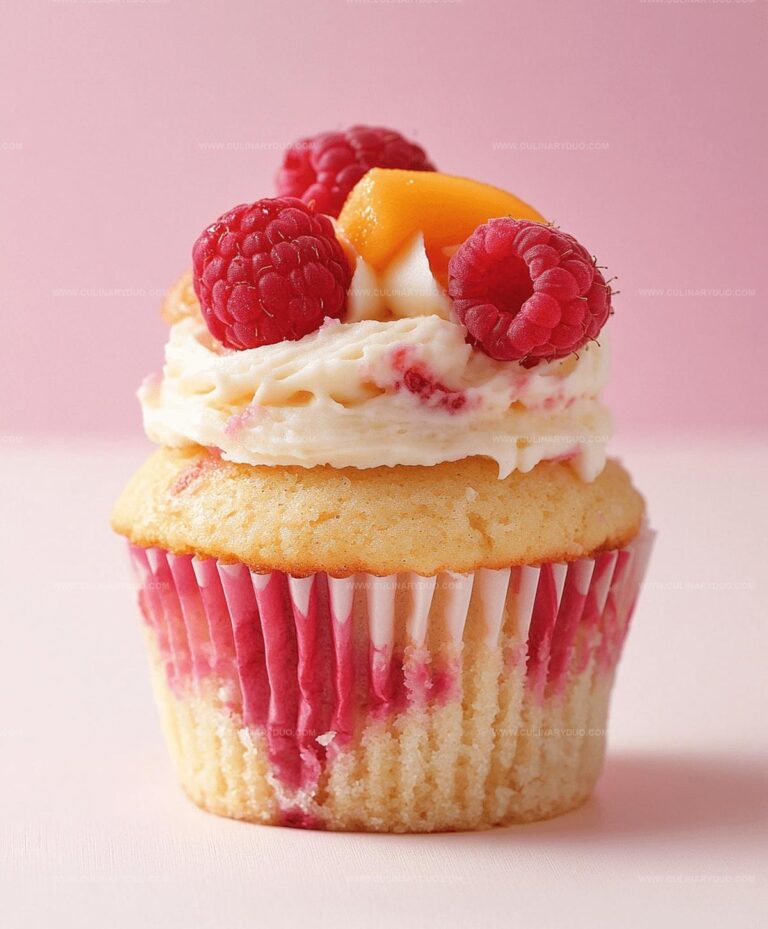 Peach Raspberry Heaven Cupcakes Recipe
