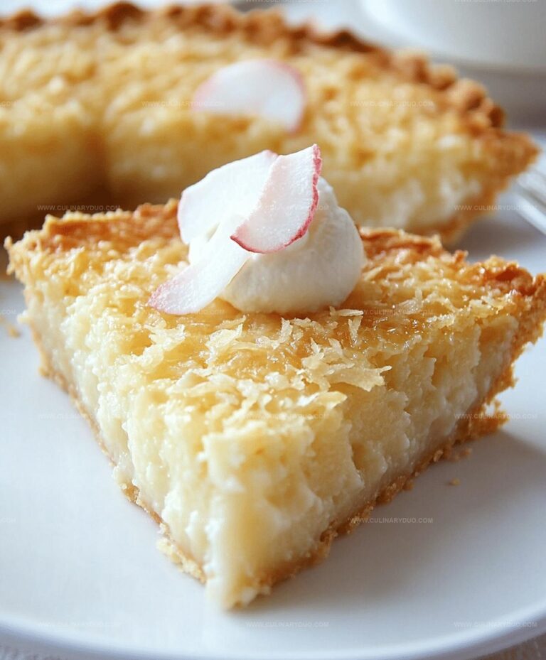 Easy Coconut Pie Recipe