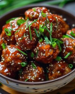 Korean Meatballs with Apricot Glaze Recipe