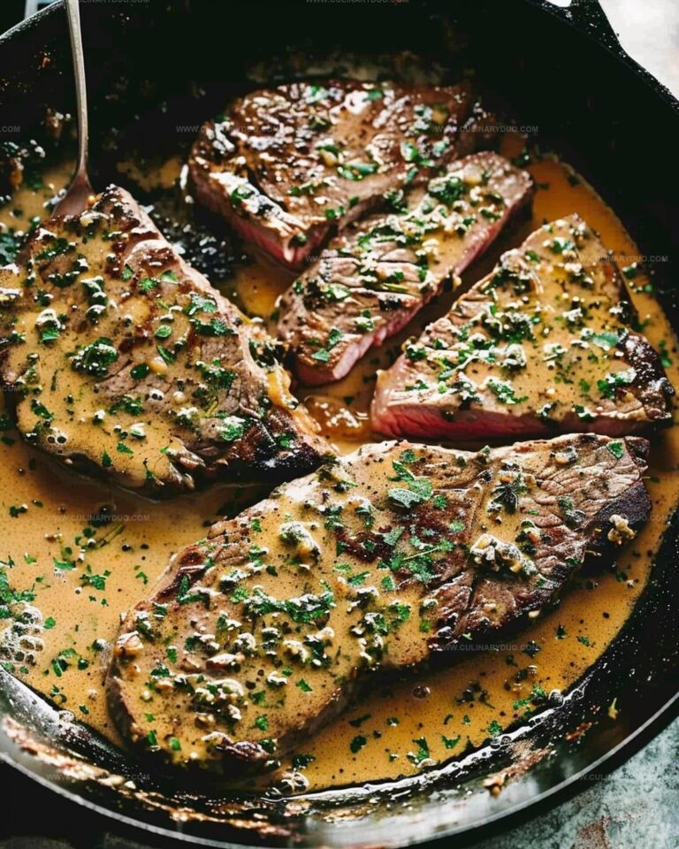 Sirloin Steaks with Bourbon Sauce Recipe