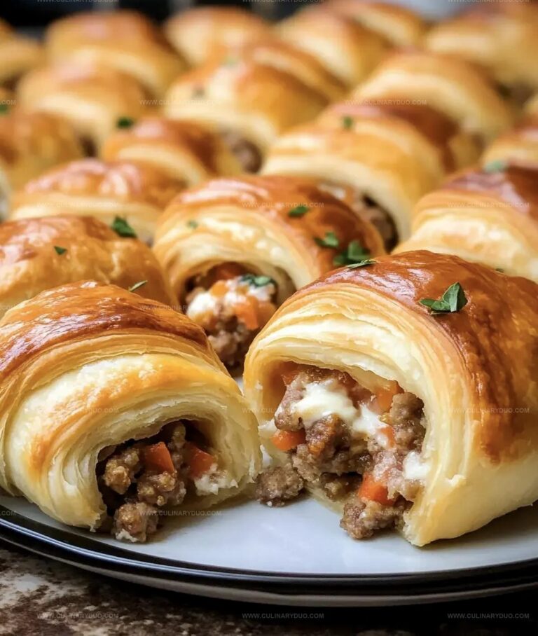Rotel Sausage Cream Cheese Crescents Recipe