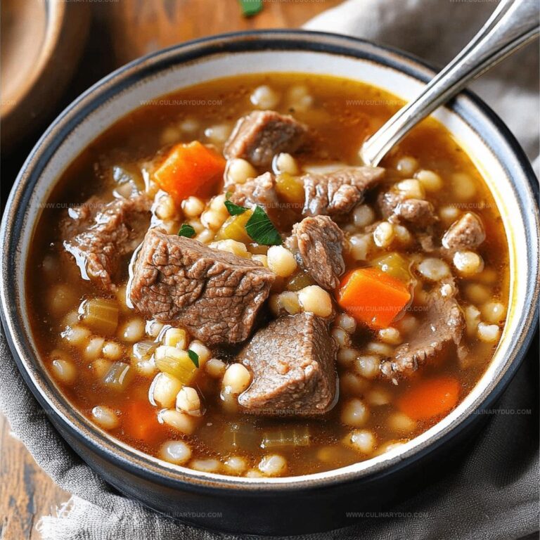 Beef Barley Soup Recipe