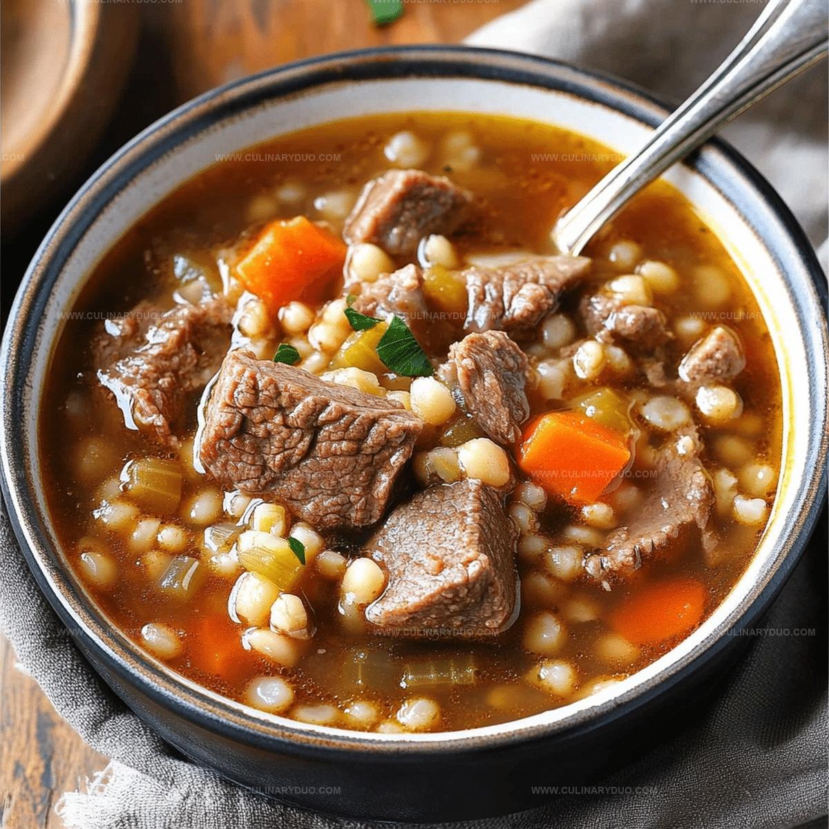 Beef Barley Soup Recipe