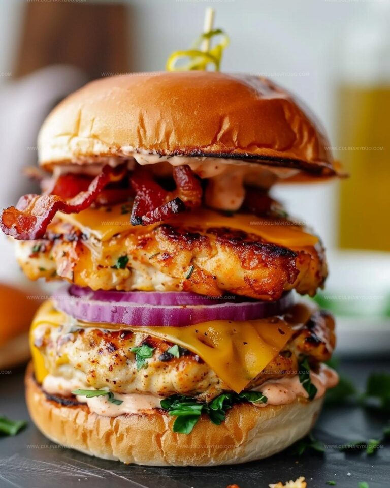 Smokey Cajun Chicken Burger Recipe