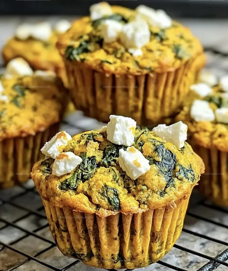 Pumpkin Spinach Feta Muffins Recipe