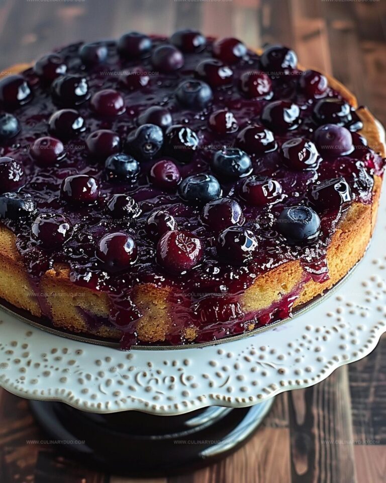 Blueberry Upside Down Cake Recipe