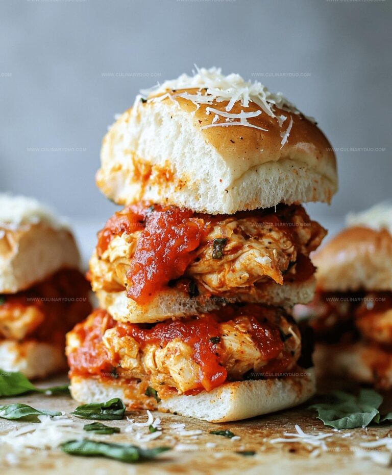 Chicken Parmesan Sliders Recipe