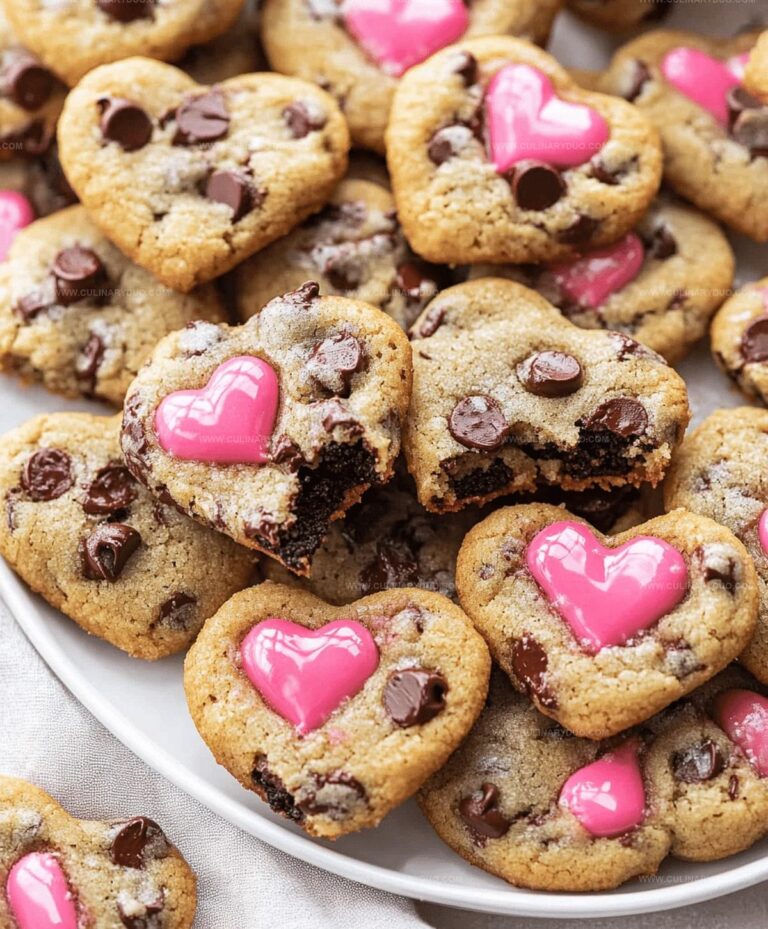 Heart-shaped Chocolate Chip Cookies Recipe