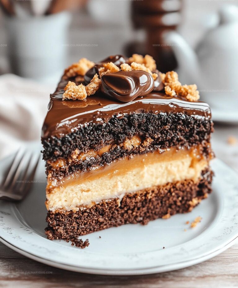 Chocolate Caramel Toffee Crunch Cake Recipe