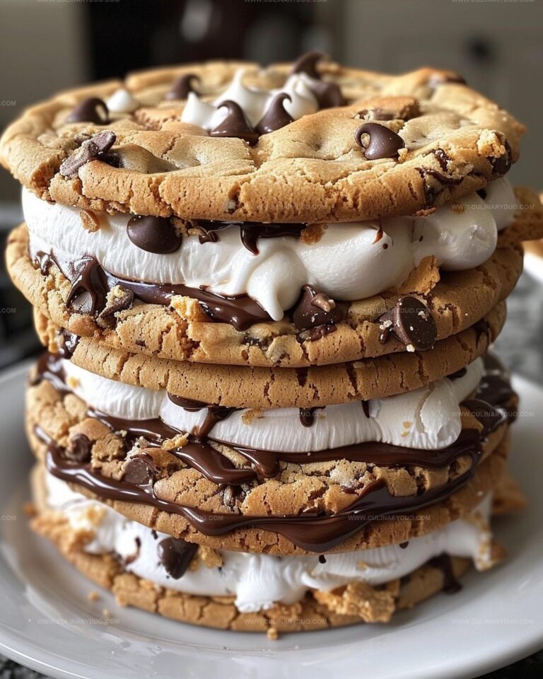 Ultimate Chocolate Chip Cookie Smores Stack Recipe